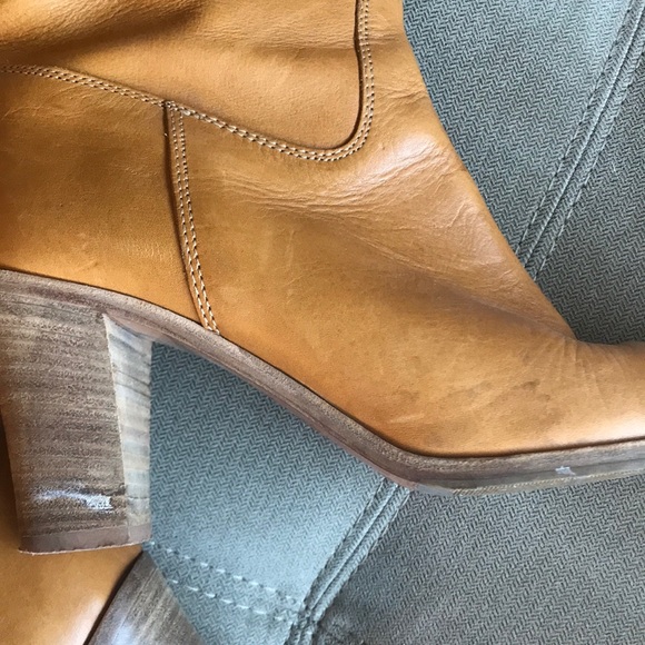 J. Crew, cognac/tan, leather, mid-calf boots - Picture 2 of 5